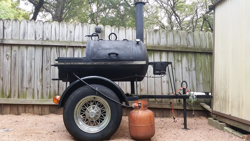Wiley 101 BBQ Smoker Pit Trailer